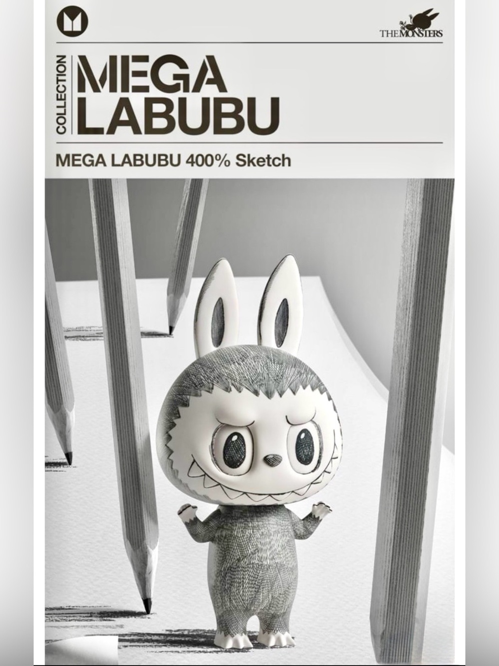 Factory Sealed 400% MEGA LABUBU Sketch – Limited Edition!